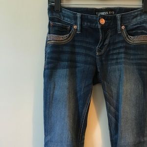 Express ankle skinny jeans