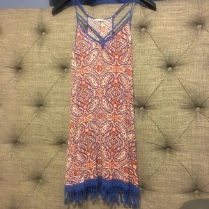 Boho dress with tassels