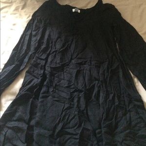 Old navy black dress with tie up neck
