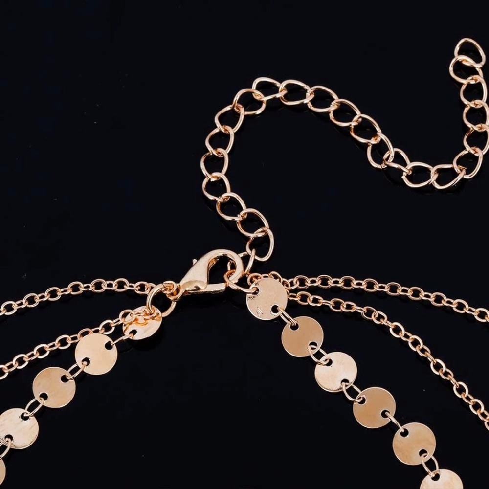 5 for $25 Three Layer Bird Statement Necklace - Picture 6 of 7