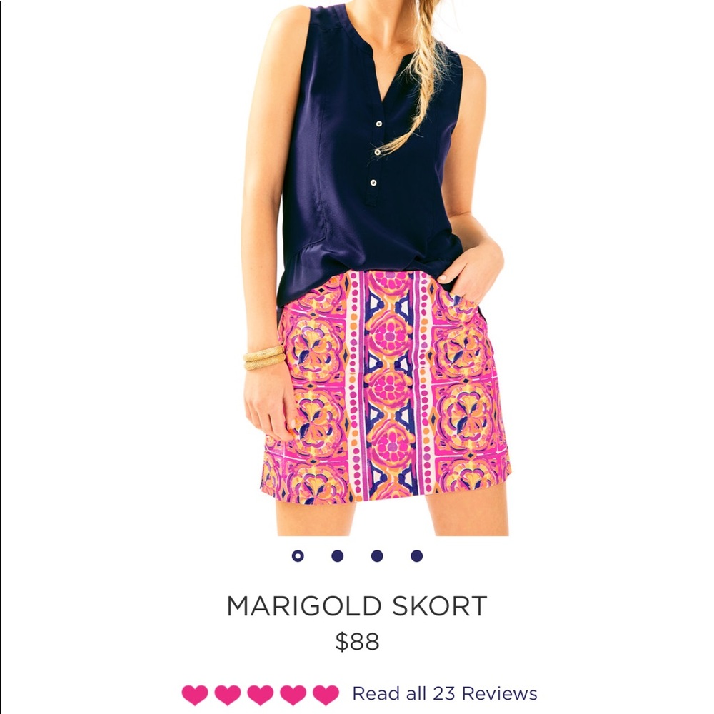 Lilly Pulitzer marigold skirt