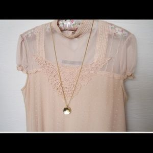 24karat gold plated brass necklace 31in adjustable