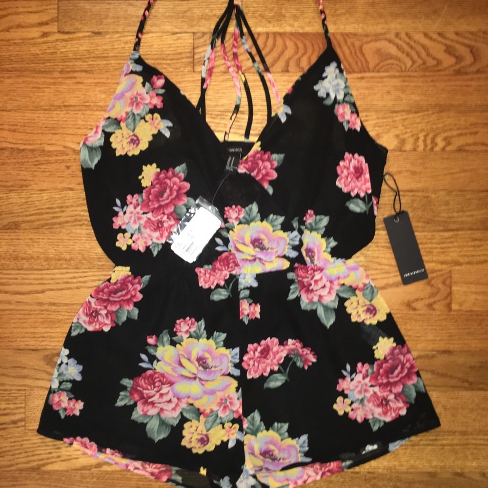 Forever 21 Floral Romper