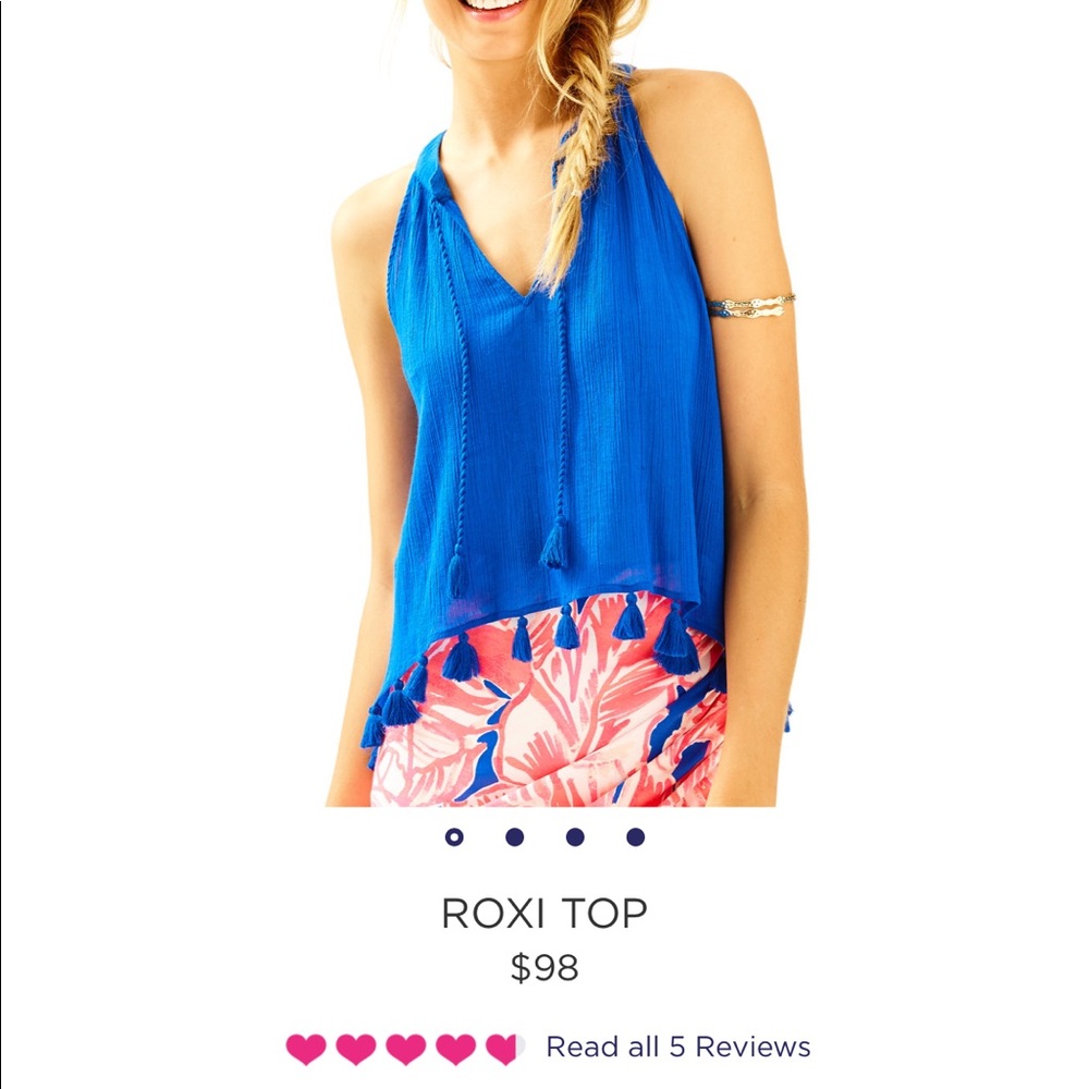 Lilly Pulitzer Blue Roxi Top