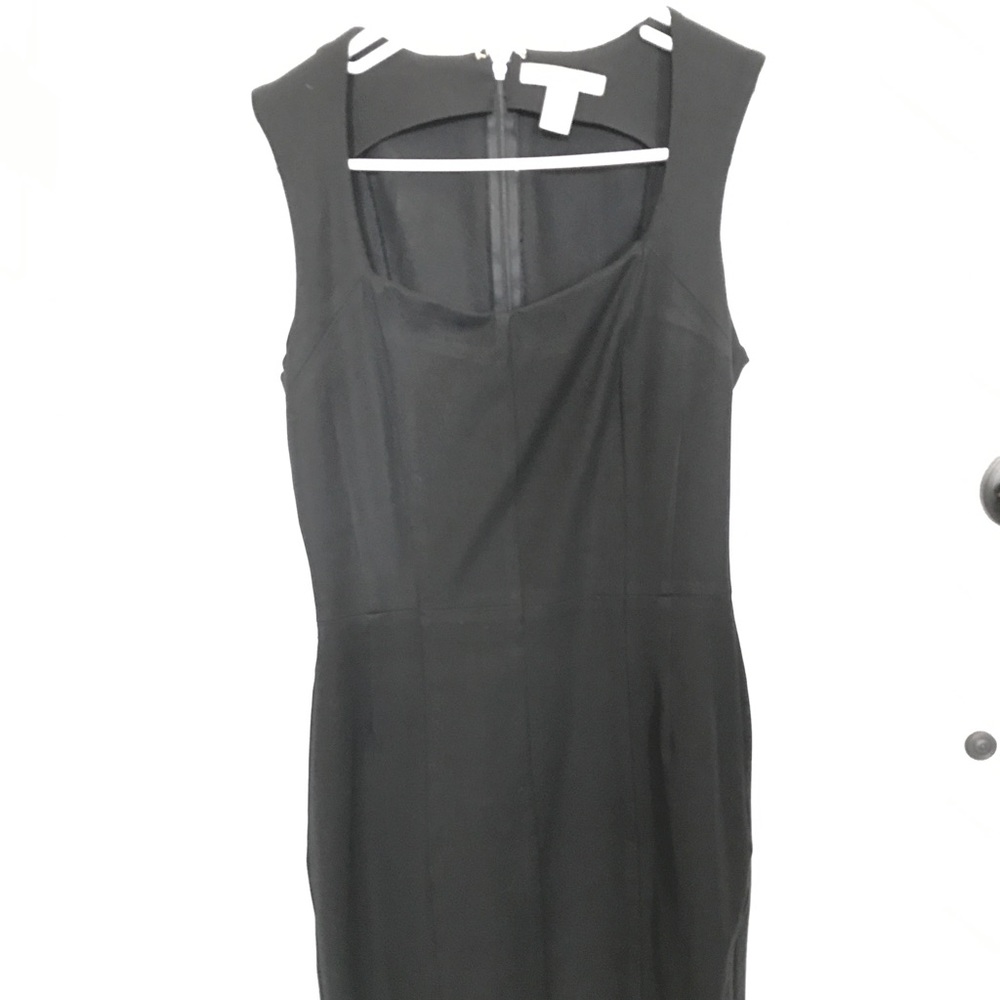 Banana Republic, Black fitted dress.