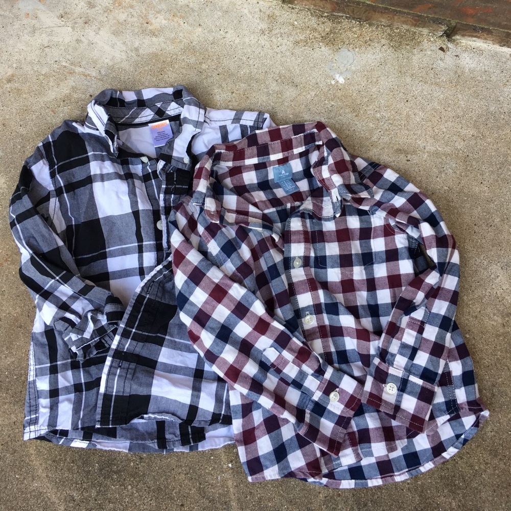 Gymboree and gap button ups size 3t