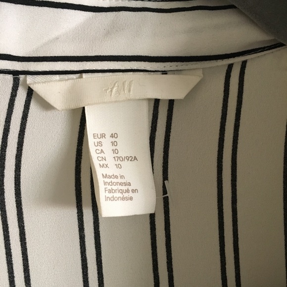 PRICE FIRM‼️Striped Collared Shirt 🌸 - Picture 3 of 5