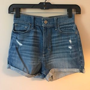 Hollister high waisted denim shorts