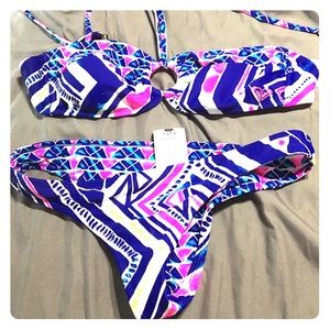 Roxy swim suit size large