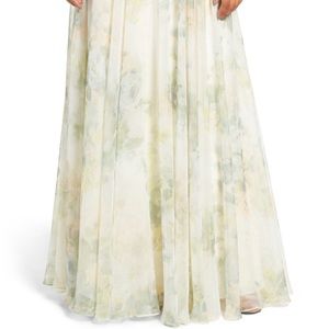Jenny Yoo Watercolor Tulle Skirt