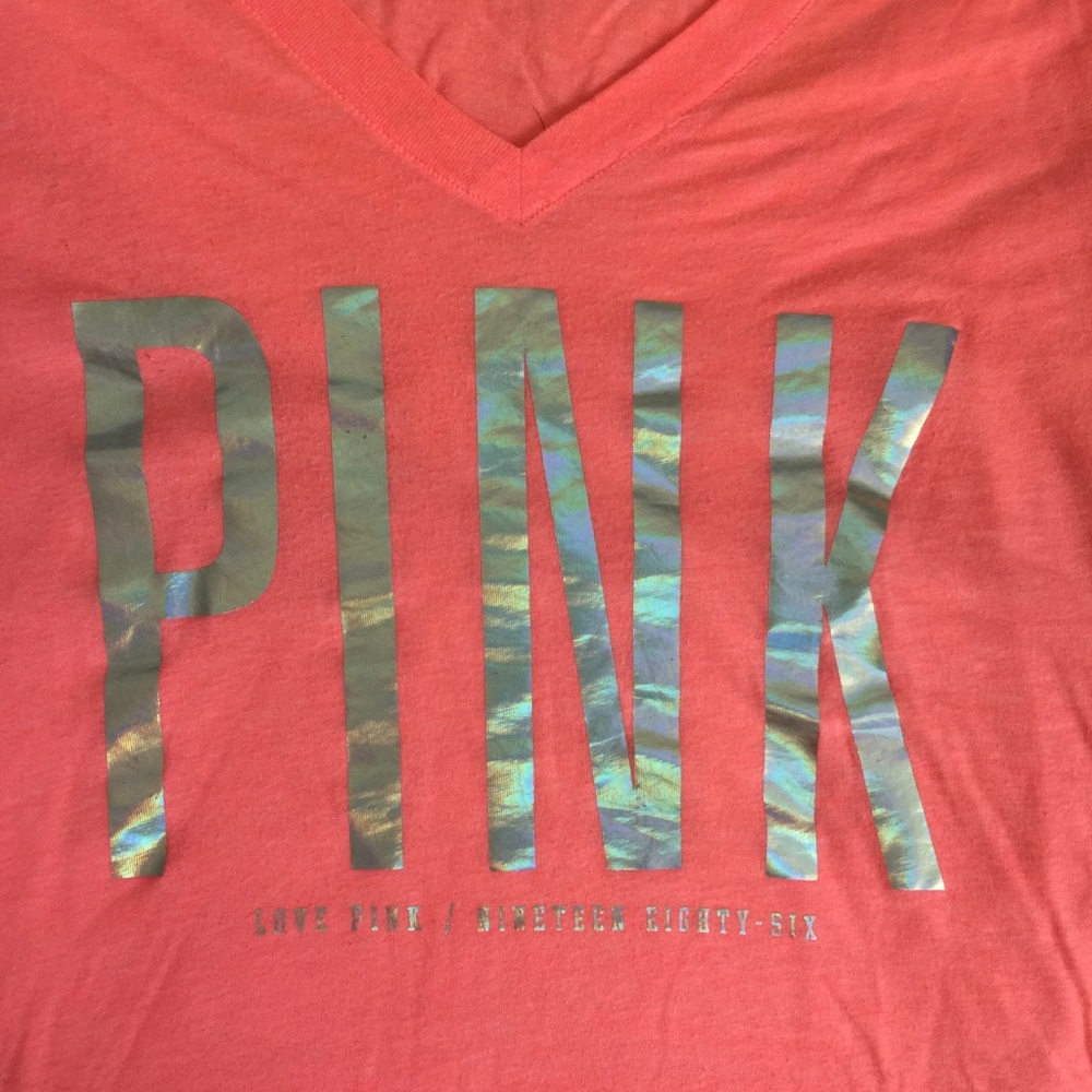V-neck shirt | PINK Victoria Secret (pink)