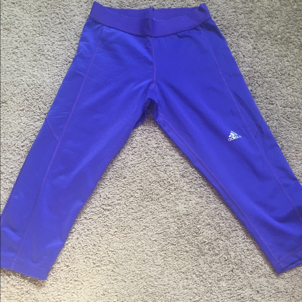 Adidas cropped workout leggings