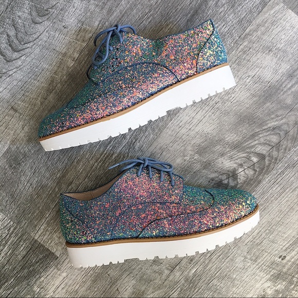 Asos Shoes - 💸FINAL PRICE💸 🆕 Glitter Oxford Flatform