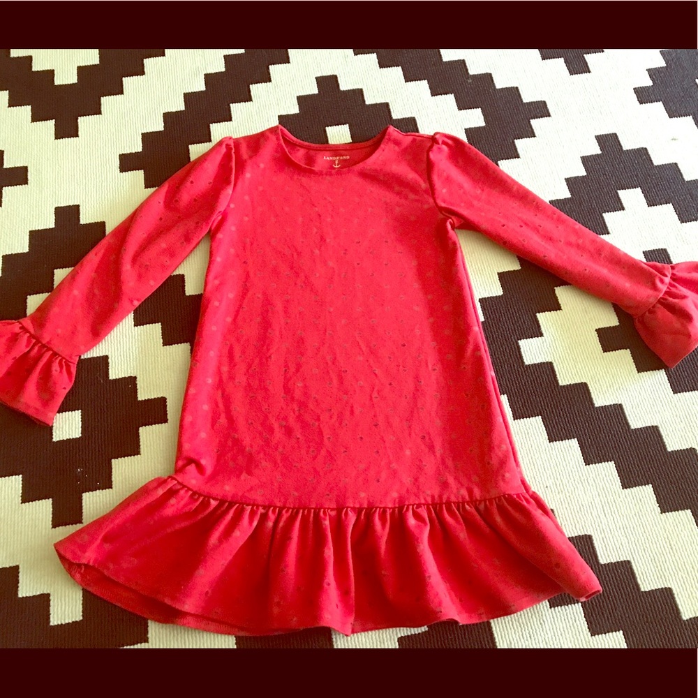 Red Girls Landsend Dress