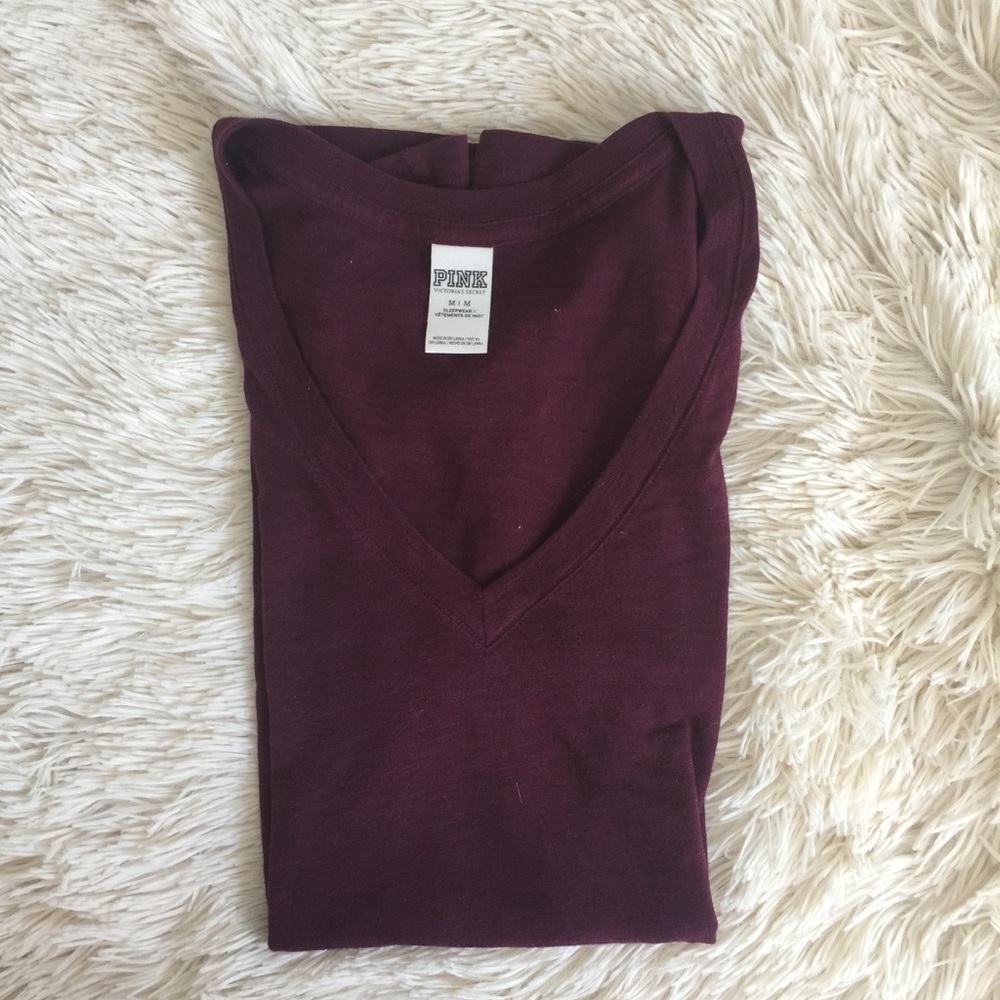 PINK V-neck shirt | Medium