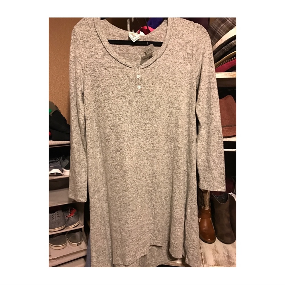 White Crow Loose Fitted Dress