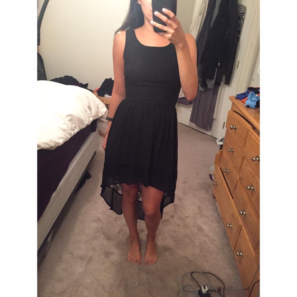 NWT Black High Low Dress Small Forever 21