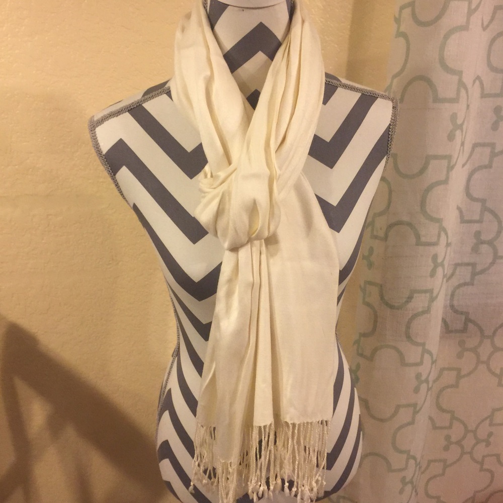 Cream scarf