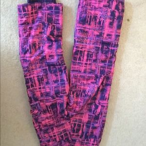 Pink and purple snowpants