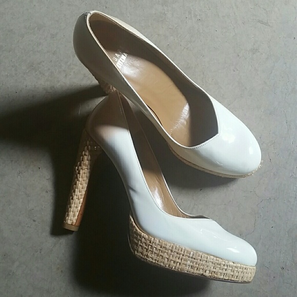 (STEWART WEIZMANN ) White patent platforms - Picture 2 of 3