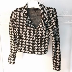 Material Girl Cropped Houndstooth Jacket