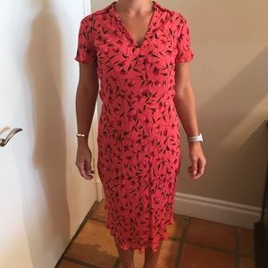 DVF Floral Midi Dress
