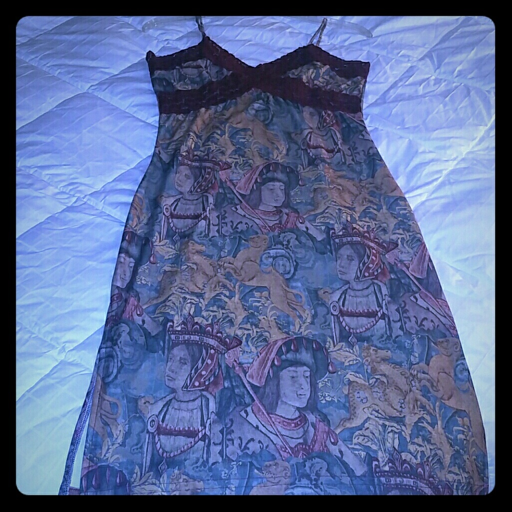 Slip on wine color summer dress.