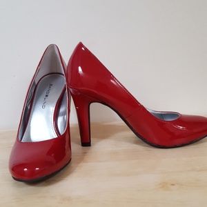 Red Baldonlino heels 3 1/2" heel