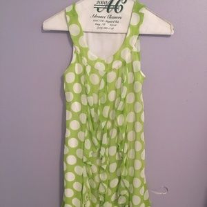 Speechless Green and White Polka Dot Dress
