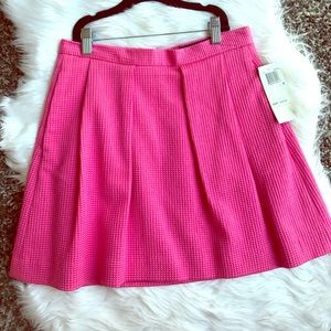 French connection pleated hot pink mini skirt