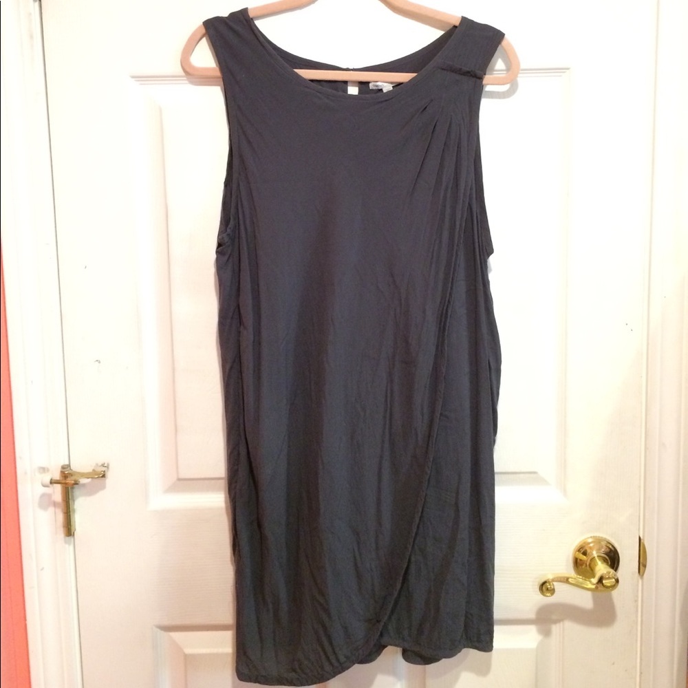 Gap Body dark gray sleeveless shift dress