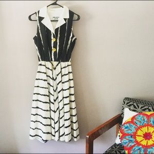 Vintage fit and flare dress rockabilly punk pinup