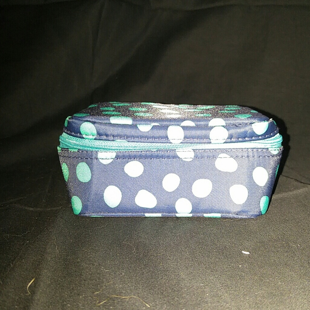 Baubles & Bracelets Case in Navy Lotsa Dots