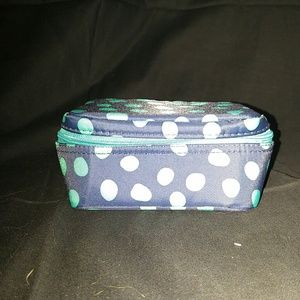 Baubles & Bracelets Case in Navy Lotsa Dots