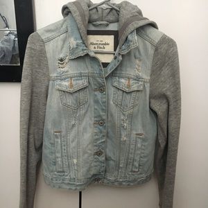 Abercrombie & Fitch Denim/Sweater Jacket