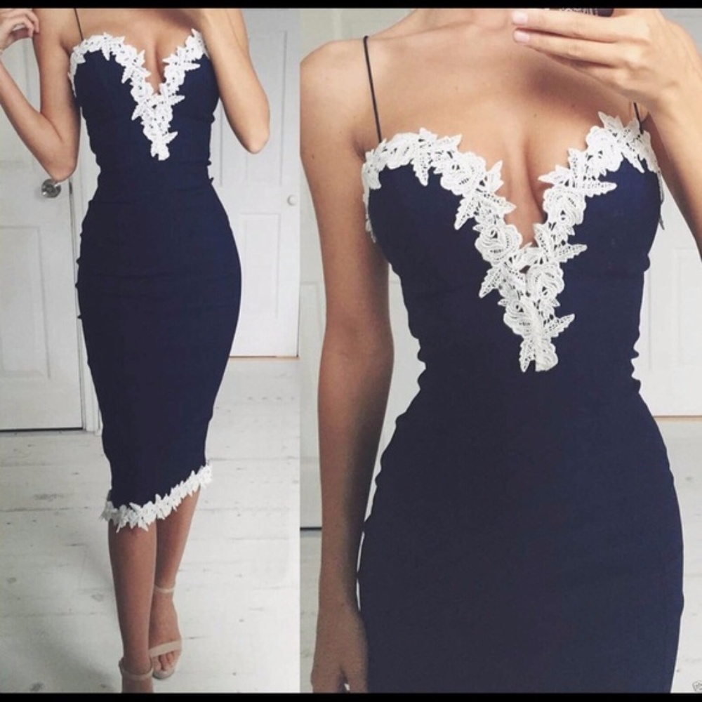 Navy Blue Summer Dress