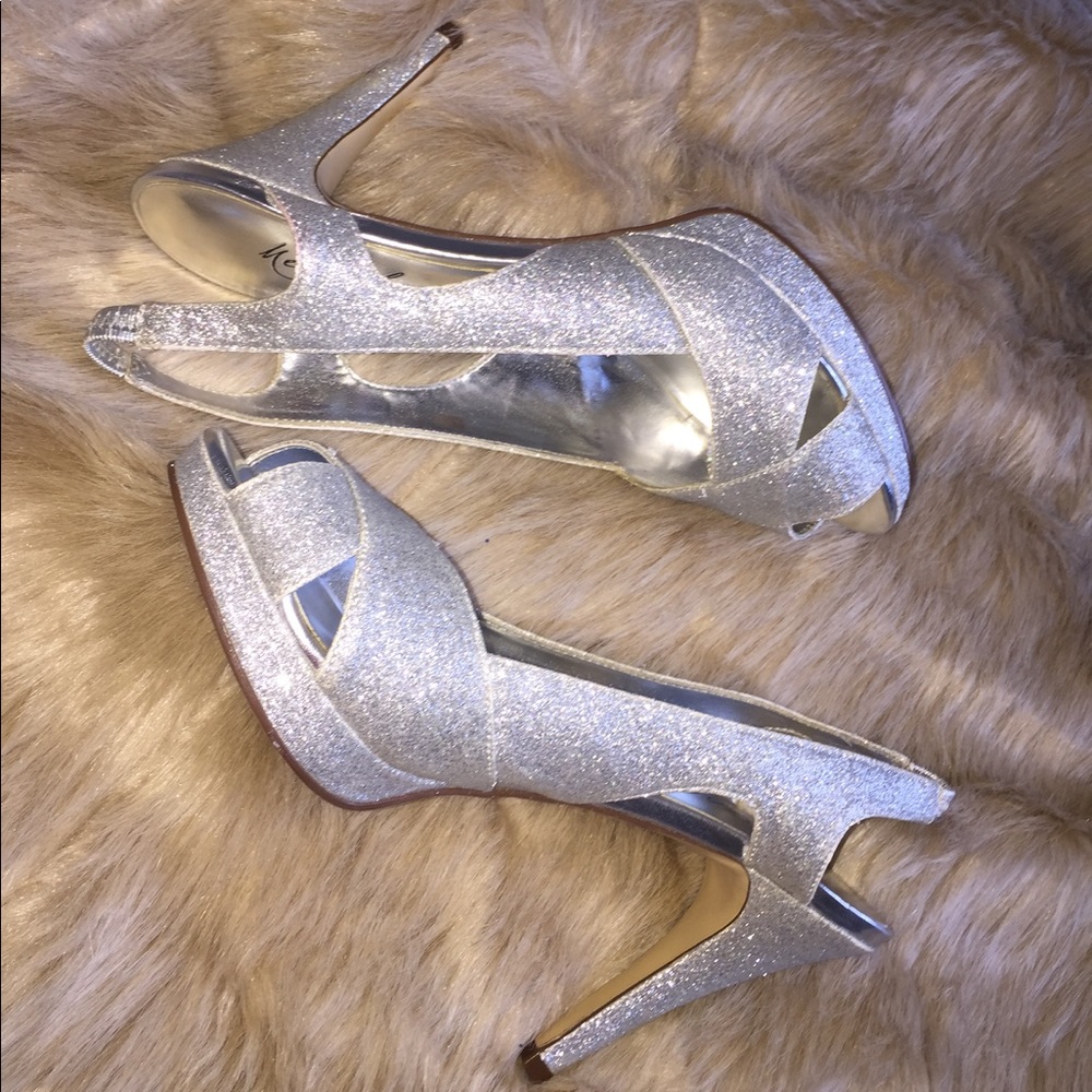 Silver glitter Metaphor heels
