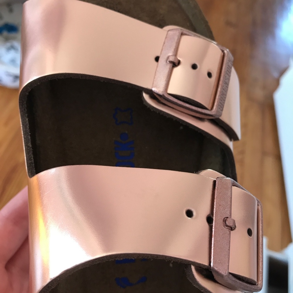 METALLIC COPPER BIRKENSTOCK ARIZONA SZ 41