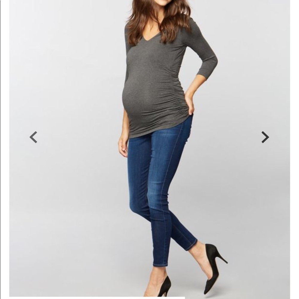 7 For All Mankind Ankle Skinny Maternity Jeans