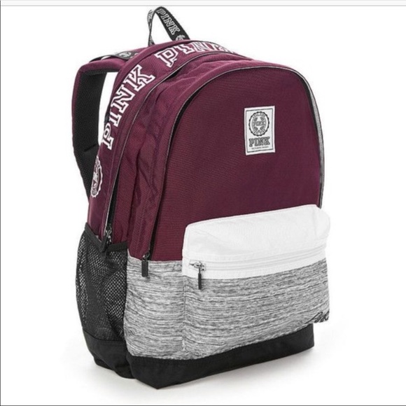 burgundy bookbag