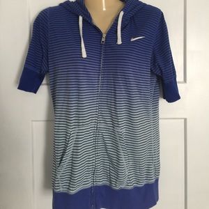 Short sleeved Nike zip up