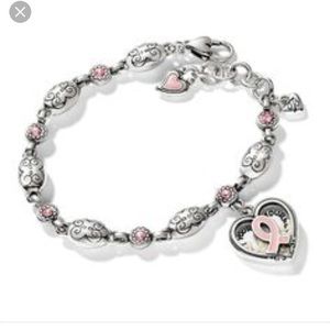 Brighton Breast Cancer Awareness charm bracelet