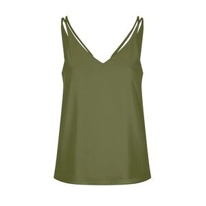 Topshop Petite Double Strap V-Back Camisole