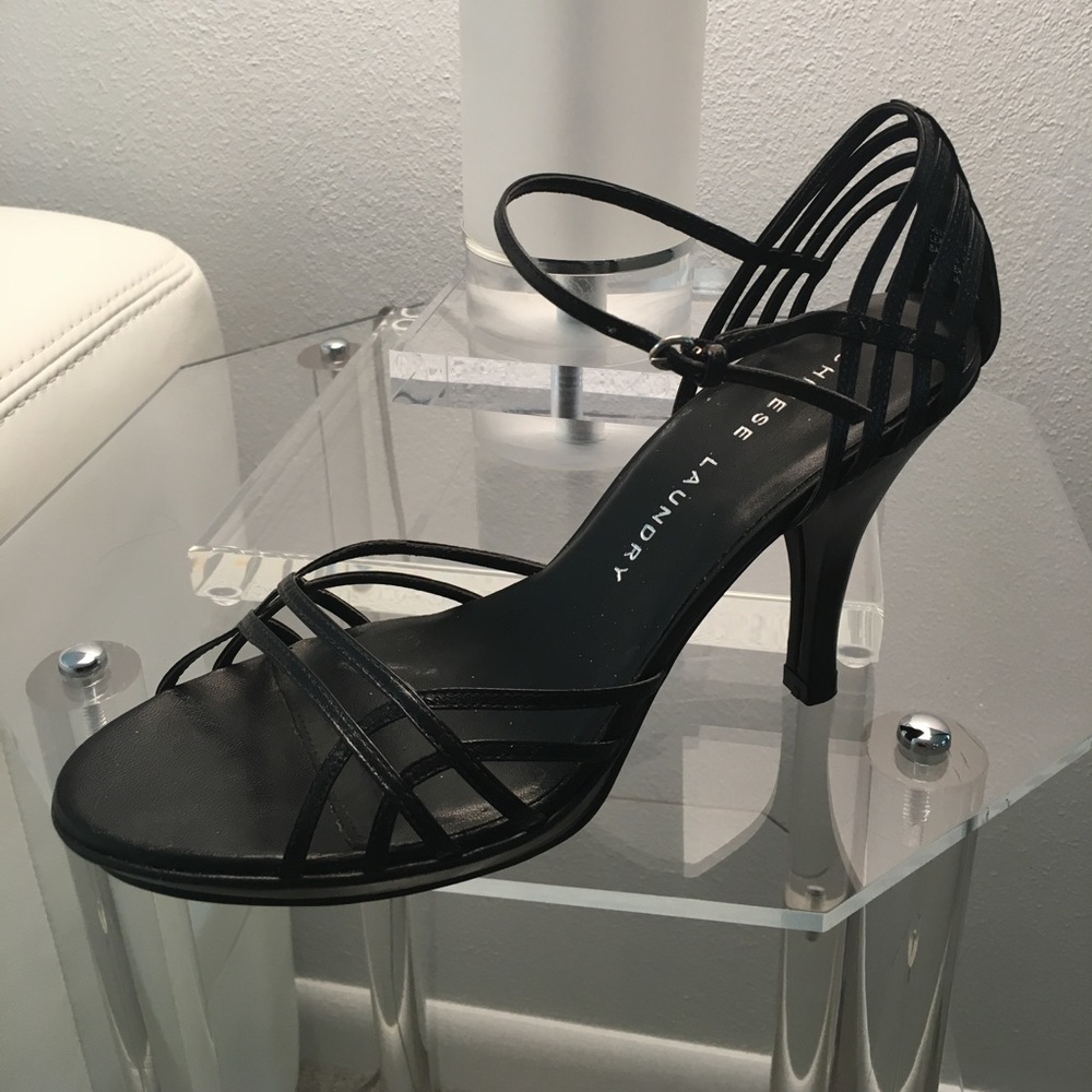 Beautiful Black Strappy Heels by Chinese Laundry