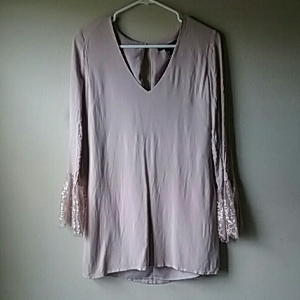 tan-pink flowy dress (never been worn)