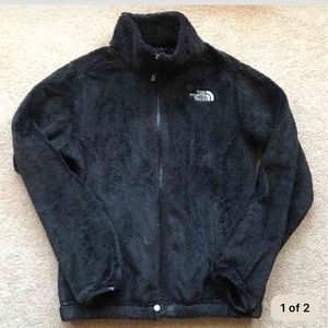 Girls black north face