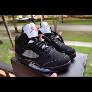 Metallic Jordan 5s 100% authentic