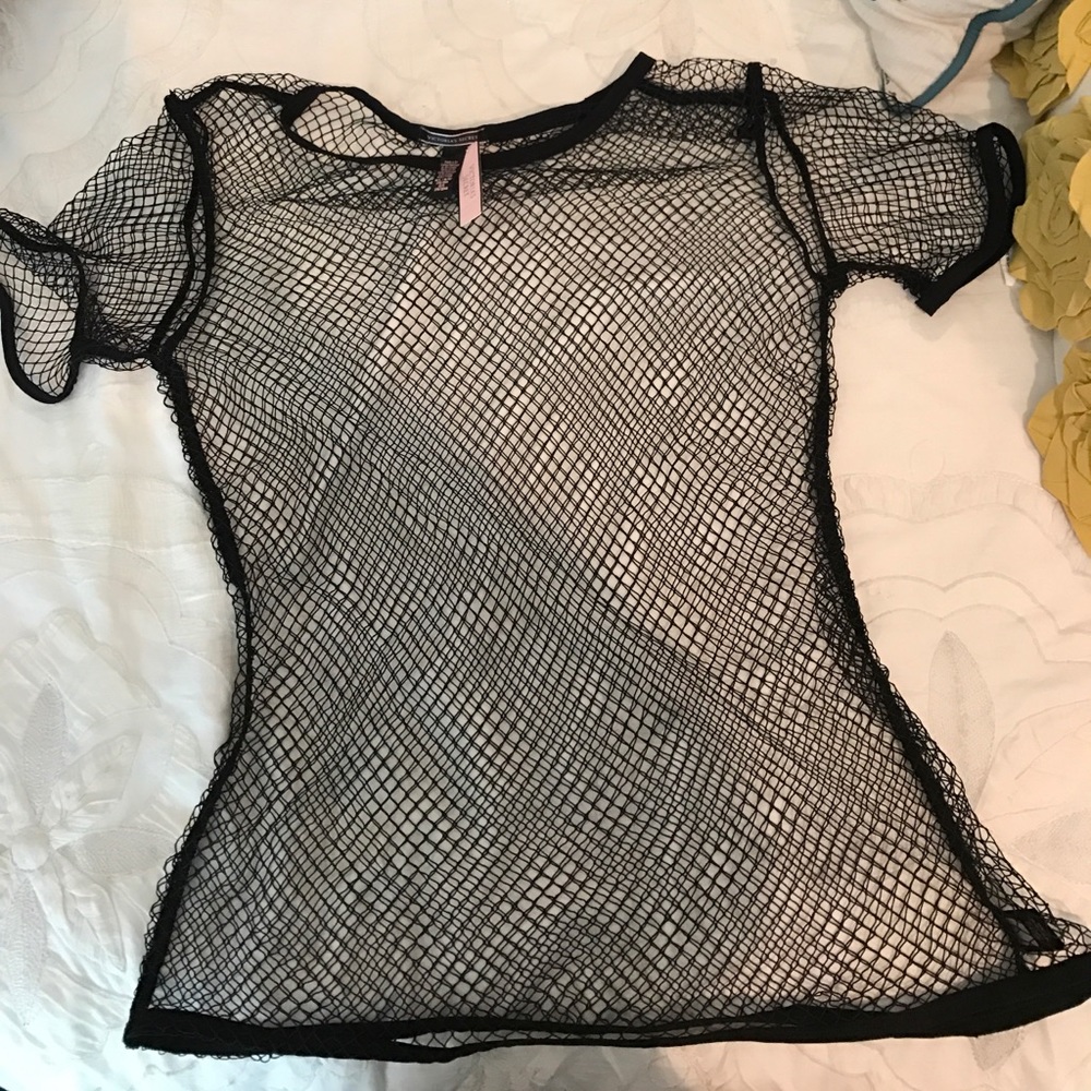 Black Fishnet Shirt