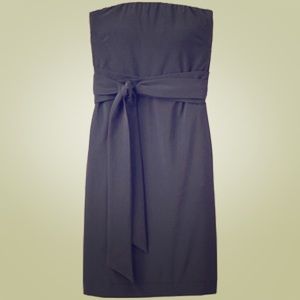 Black Athleta strapless Anywhere dress
