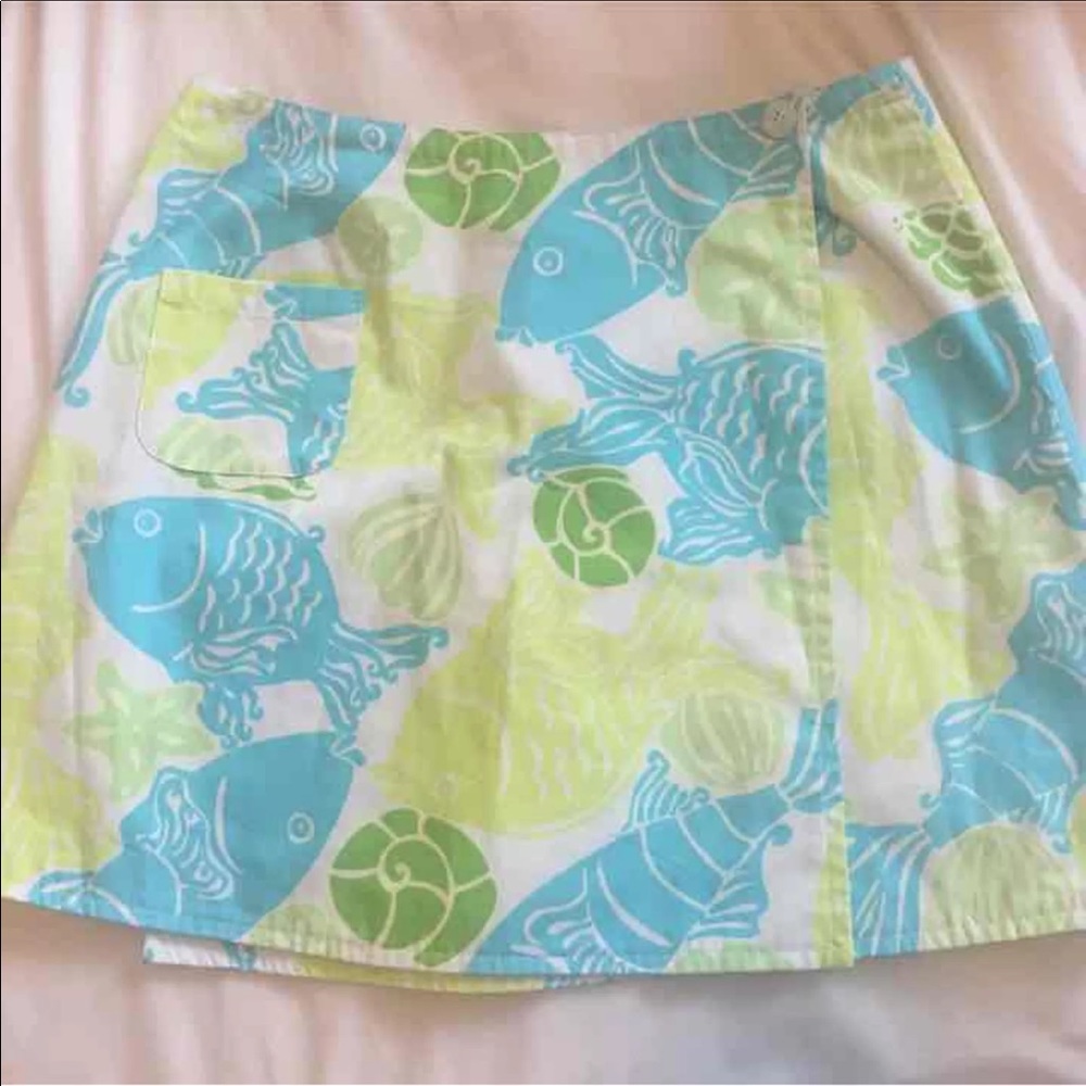 Lilly reversible wrap skirt sz 0